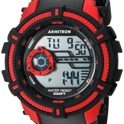 Armitron Sport Men’s 40/8384 Digital Chronograph Resin Strap Watch