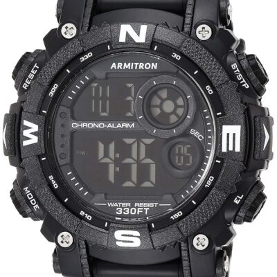 Armitron Sport Men’s Digital Chronograph Resin Strap Watch, 40/8284