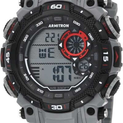 Armitron Sport Men’s Digital Chronograph Resin Strap Watch, 40/8397