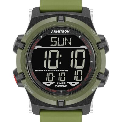 Armitron Sport Men’s Digital Chronograph Resin Strap Watch, 40/8438