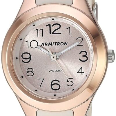 Armitron Sport Women’s 25/6418 Easy to Read Dial Resin Strap Watch