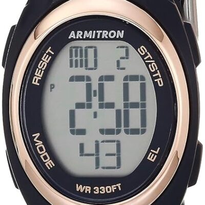 Armitron Sport Women’s Digital Chronograph Resin Strap Watch, 45/7034