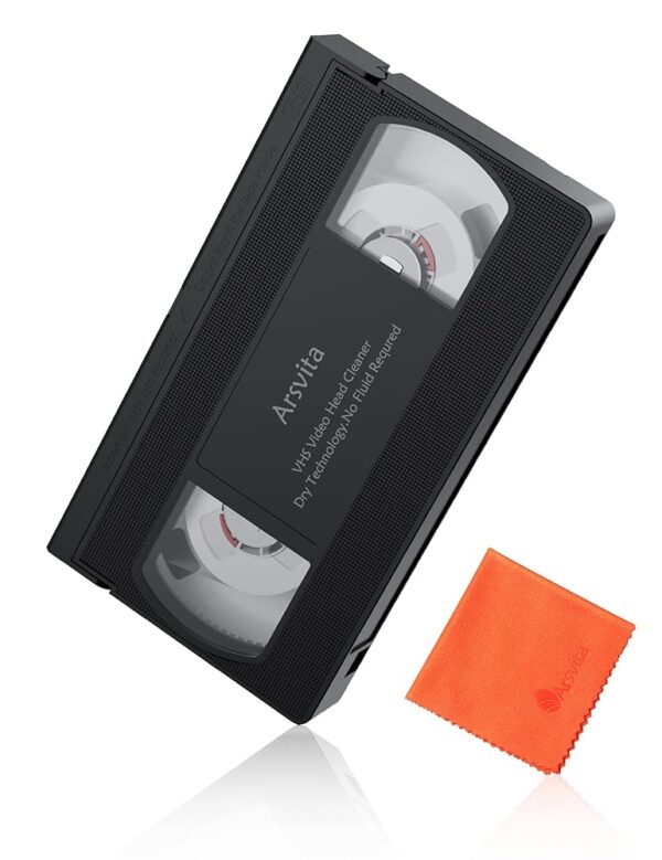 Arsvita VHS/VCR Head Cleaner, Video Head Cleaning Kit for VHS/VCR Players, Dry