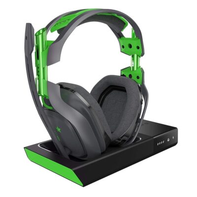 ASTRO Gaming A50 Wireless Dolby Gaming Headset – Black/Green – Xbox One + PC (Renewed)