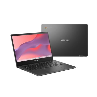 ASUS Chromebook CM14 Laptop, 14″ HD Anti-Glare Display (1366×768), MediaTek Kompanio 520, 4GB RAM, 64GB eMMC, ChromeOS, Gray, CM1402CM2A-DS44, Gravity Grey