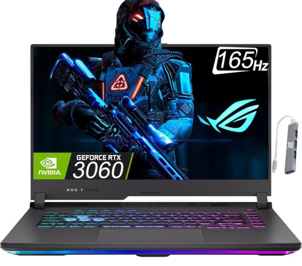 ASUS ROG Strix G15 Gaming Laptop (15.6" 2K 165Hz IPS, AMD Ryzen 7 6800H, 64GB DDR5 RAM, 2TB SSD, GeForce RTX 3060 6GB, (8-core Beat i7-11800H)) RGB Backlit KB, IST Hub, Win 11...