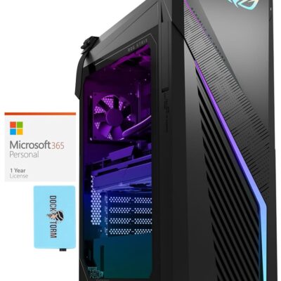 ASUS ROG Strix G16CH Gaming Desktop PC (Intel i7-14700KF 20-Core, 64GB DDR5 5600MHz RAM, 2x8TB PCIe SSD (16TB), GeForce RTX 4080 16GB, WiFi, Win 10 Pro) with MS 365 Personal,…