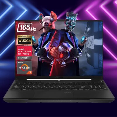 ASUS TUF 16″ Ryzen 7 Ultimate Gaming Laptop, 16″ FHD+ 165Hz, AMD Ryzen 7 7735HS (Beats Intel i7-13700H), AMD Radeon RX 7700S (Beats GeForce RTX 4060), 16GB DDR5 RAM, 1TB SSD,…