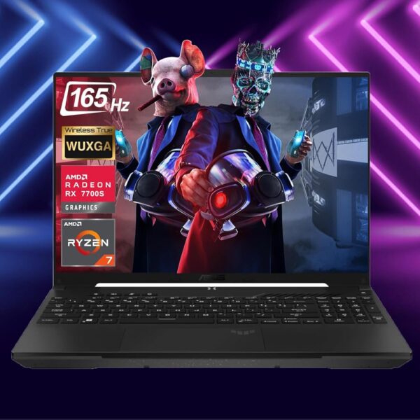 ASUS TUF 16" Ryzen 7 Ultimate Gaming Laptop, 16" FHD+ 165Hz, AMD Ryzen 7 7735HS (Beats Intel i7-13700H), AMD Radeon RX 7700S (Beats GeForce RTX 4060), 16GB DDR5 RAM, 1TB SSD,...