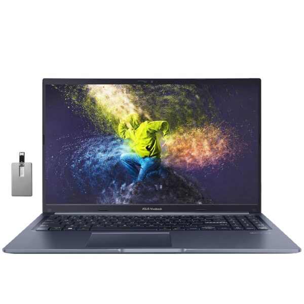 ASUS VivoBook 15 15.6" FHD Laptop, Intel Core i5-1240P, 16GB RAM, 512GB PCIe SSD, Intel Iris Xe Graphics, Backlit Keyboard, Fingerprint Reader, Wi-Fi 6, Win 11, Blue, 32GB...