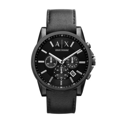 AX Armani Exchange Chronograph Watch for Men with Leather, Stainless Steel or Silicone Band