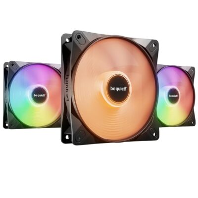 be quiet! Light Wings LX 120mm PWM PC Case Fan | Black | Triple-Pack | BL121