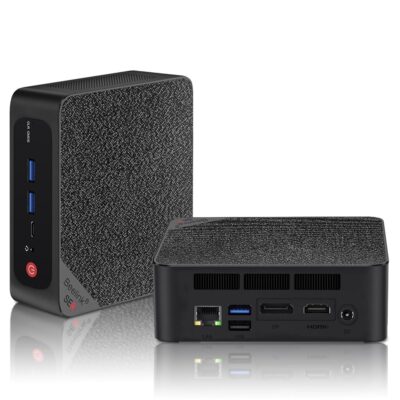 Beelink Mini PC SER5 MAX,AMD Ryzen 7 5800H(8C/16T,up to 4.4 GHz),Mini Computer 32GB DDR4 RAM 500GB,M.2 SSD Graphics 8 core 2000 MHz,Wifi6/BT5.2/HDMI+DP+Type-C,Support…