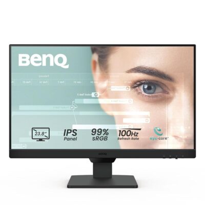 BenQ GW2490 24″ Computer Monitor 100Hz FHD 1920x1080p | IPS | Eye-Care Tech | VESA Mount |Thin Bezel | Low Blue Light| Adaptive Brightness| Wall Mount | Built-in Speakers |…