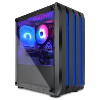 Blackout Computers Gaming Desktop PC Computer, Intel Core i7 3.6 GHz up to 4.0 GHz,AMD Radeon RX 580 8G GDDR5,16GB RAM,1TB NVME SSD, Windows 10 Pro, WiFi, Bluetooth 5.0, VR…