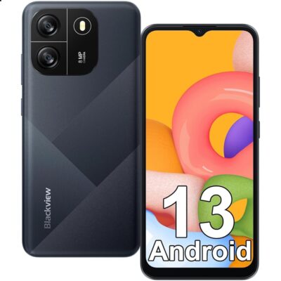 Blackview Wave 6C Android Phone Unlocked, Android 13 Cellphone, Octa-Core 5100mAh Unlocked Phone, 6.52″ HD+, 4GB+32GB/SD 1TB, 8MP+5MP Smartphones, 4G Dual T-Mobile, Face ID,…