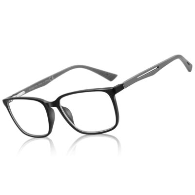 BLUEMOKY Blue Light Reading Glasses for Men，Sport Square Frame Readers, Anti Glare Computer Glasses