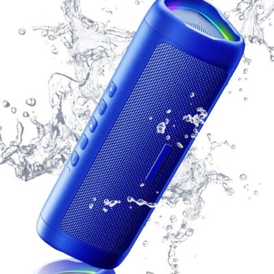 Bluetooth Portable Wireless Speakers with HD Sound, IPX5 Waterproof, Up to 20H Playtime, TWS Pairing, BT5.3, for Home/Party/Outdoor/Beach, Electronic Gadgets, Birthday Gift (Blue)