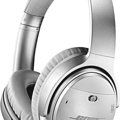 Bose QuietComfort 35 II Noise Cancelling Bluetooth Headphonesâ€” Wireless, Over Ear Headphones with Built in Microphone and Alexa Voice Control, Silver