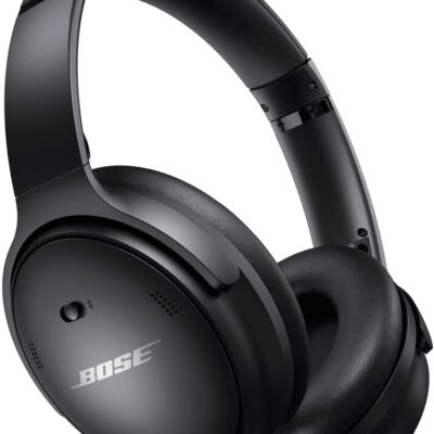 Bose QuietComfort 45 Wireless Bluetooth Noise Cancelling Headphones, Over-Ear Headphones with Microphone, Personalized Noise Cancellation and Sound, Triple Black