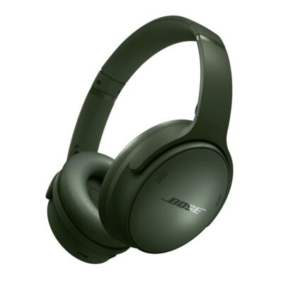 Bose QuietComfort Bluetooth Headphones, Wireless Headphones, Over Ear Noise Cancelling Headphones with Mic, Up To 24 Hours of Battery Life, Cypress Green – Limited Edition Color