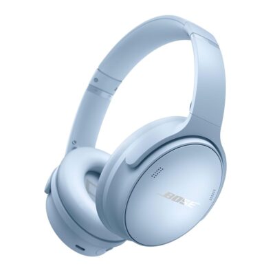 Bose QuietComfort Bluetooth Headphones, Wireless Headphones, Over Ear Noise Cancelling Headphones with Mic, Up To 24 Hours of Battery Life, Moonstone Blue – Limited Edition Color