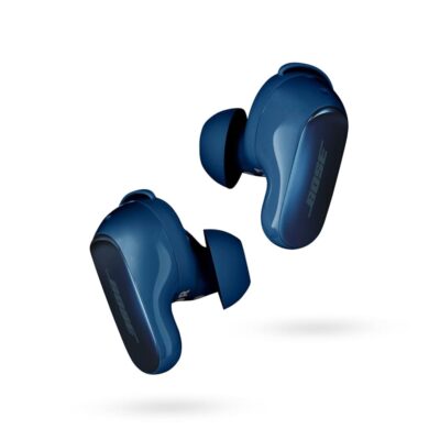 Bose QuietComfort Ultra Wireless Earbuds, Noise Cancelling Earbuds, Bluetooth Earbuds with Spatial Audio and World-Class Noise Cancellation, Lunar Blue – Limited Edition Color