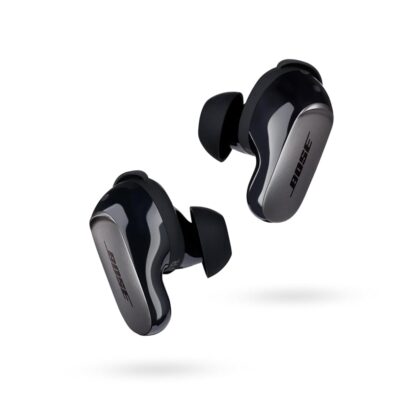 Bose QuietComfort Ultra Wireless Earbuds, Noise Cancelling Earbuds, Bluetooth Earbuds with Spatial Audio and World-Class Noise Cancellation, Black