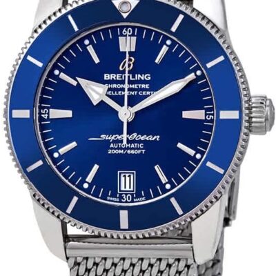 Breitling Superocean Heritage II Automatic Mens Stainless Steel Mesh Watch AB201016/C960-154A