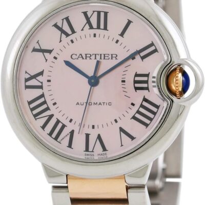 Cartier Ballon Bleu Pink Mother of Pearl Dial Ladies Watch W2BB0011