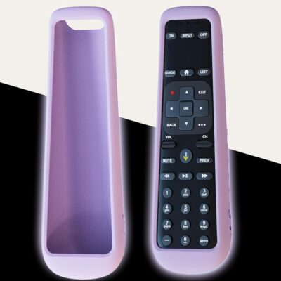 Case Cover for AT&T TV Now DirecTV Receiver Remote Voice Control C71KW, Battery Cover Silicone Skin Sleeve Glow in The Dark Purple