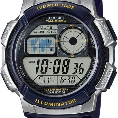 Casio AE1000W-2AV Men’s ’10-Year Battery’ Quartz Resin Watch