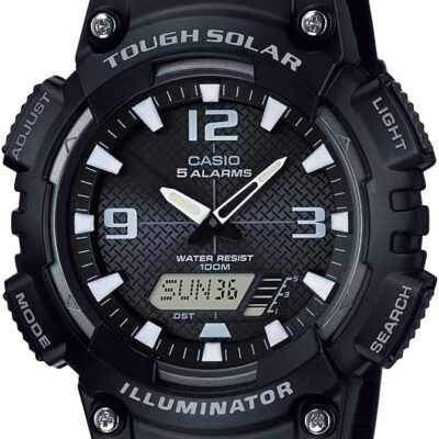 Casio AQS810W-1AVCF Men’s AQ-S810W-1AV Solar Sport Combination Watch, black