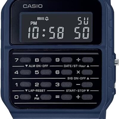 Casio CA53W Vintage Series | Data Bank | 1/100 SEC Stopwatch | Water Resistant | 8 Digit Calculator | Dual Time | Resin Band | Resin Case | Auto Calendar | Daily Alarm | 5 Year…