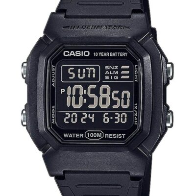 Casio Collection Unisex Digital Watch, Black, Black