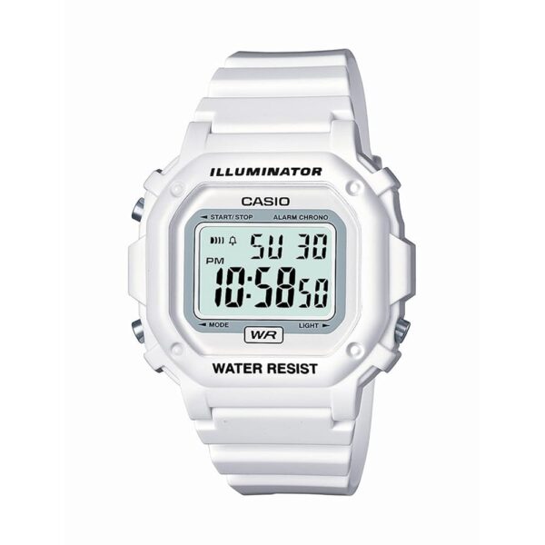 Casio F108WH Series | Men's Digital Watch | Illuminator | Water Resistant | LED Light | Daily Alarm | 1/100 SEC Stopwatch | 3 Hands (HR, Min, SEC) | Date/Day Display | Daily...