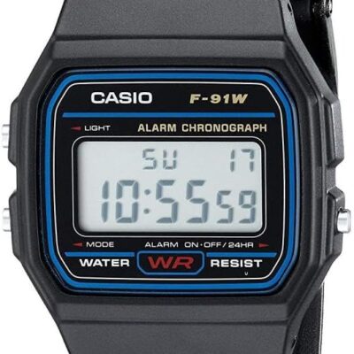 Casio F91W Digital Sports Watch, Black, 1 Count (Pack of 1), Strap