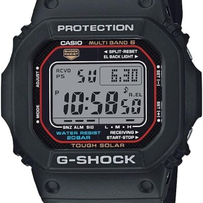 Casio G-Shock GWM5610-1 Men’s Solar Black Resin Sport Watch