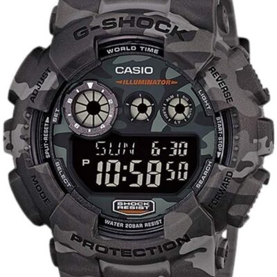 Casio G Shock Men’s GD-120CM-8CR G-Shock Digital Display Quartz Grey Watch