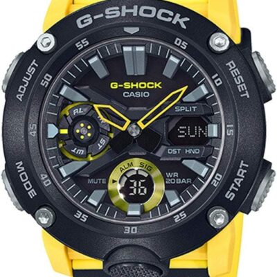 Casio GA2000-1A9 G-Shock Men’s Watch Black/Yellow 51.2mm Carbon/Resin