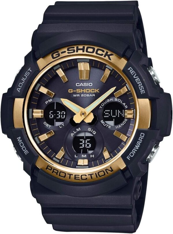 Casio GAS100G-1A G-Shock Tough Solar Men's Watch Black 55.1mm Resin/Aluminum case