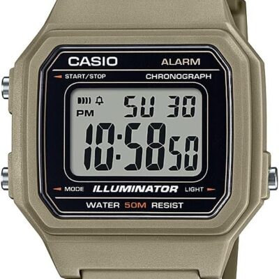 Casio Illuminator Alarm Chronograph Digital Watch 50M Water Resistant W217H-5AV