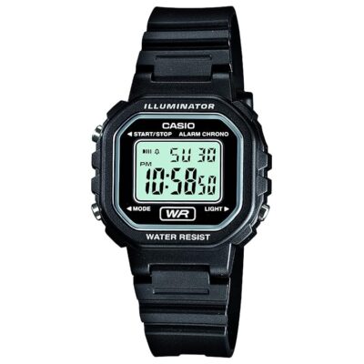 Casio LA20WH Series | Women’s Digital Watch | Water Resistant | 100 SEC Chronograph | Alarm | LED Illuminator | 5-Year Battery