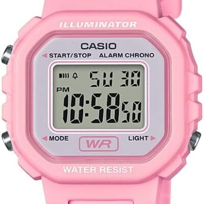 Casio LA20WH Series | Women’s Digital Watch | Water Resistant | 100 SEC Chronograph | Alarm | LED Illuminator | 5-Year Battery