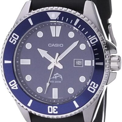 Casio MDV-106B-2AVCF Blue Dive Watch with Black Resin Strap