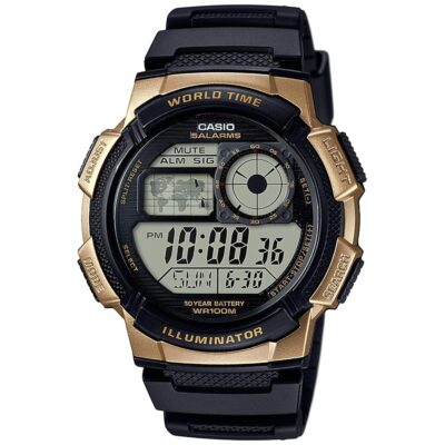 Casio Men’s AE-1000W-1A3VCF 10 Year Battery Digital Display Quartz Black Watch