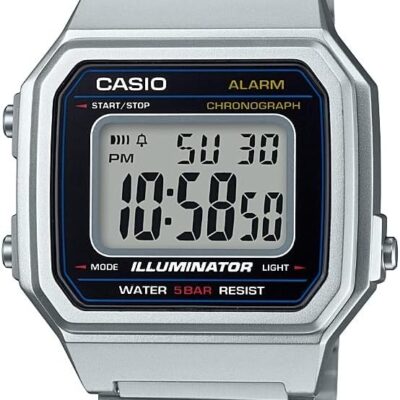 Casio Men’s B650WD-1ACF Classic Digital Display Quartz Silver Watch