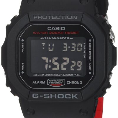 Casio Men’s DW-5600HR-1CR G Shock Digital Display Quartz Black Watch