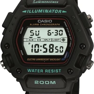 Casio Men’s DW290-1V Classic Alarm Chronograph Shock Resistant Sport Watch