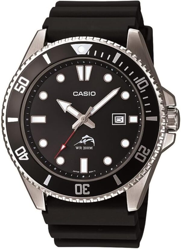 Casio Men's MDV106-1AV 200 M WR Black Dive Watch (MDV106-1A)